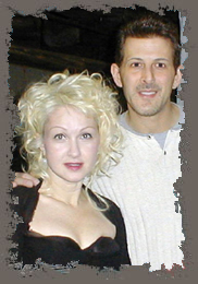 Spyder with Cyndi Lauper.